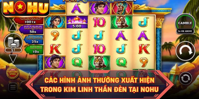Các hình ảnh thường xuất hiện trong Kim Linh Thần Đèn tại NOHU
